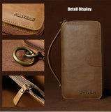 Luxury Retro Leather Multi-Functional Wallet Case for iPhone and Samsung