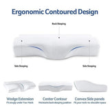 Contour Memory Orthopedic Sleeping Pillow(Gift bag and eye mask as gifts)