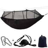 Ultralight Travel Hammock with Mosquito Net Integrated