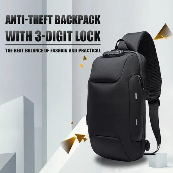 Anti-theft Backpack With 3-Digit Lock