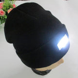 LED Flashlight Winter Knitted Beanie