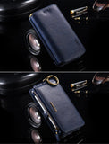 Luxury Retro Leather Multi-Functional Wallet Case for iPhone and Samsung
