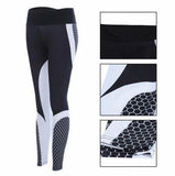 Anti-Cellulite Mesh Pattern Leggings Honeycomb tight pants