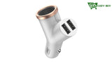 2-in-1 Car Charger & Cigarette Lighter Socket Made to Be Best Driving Companion