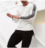 Colorblock Curved Hem Tee