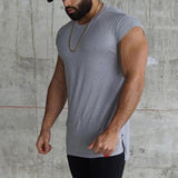 2019 Fitness Sports Solid Color Thin Sleeveless Vest