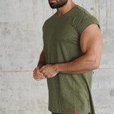 2019 Fitness Sports Solid Color Thin Sleeveless Vest