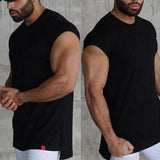 2019 Fitness Sports Solid Color Thin Sleeveless Vest