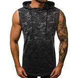Street Camouflage Gradient Color Hooded Tank