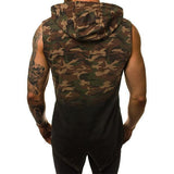 Street Camouflage Gradient Color Hooded Tank