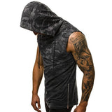 Street Camouflage Gradient Color Hooded Tank