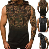 Street Camouflage Gradient Color Hooded Tank