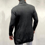Fashion Green Fruit Collar Men's Long Cardigan Sweaters