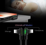 Unbreakable 90°  Gamers Braided Charging Cable