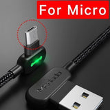 Unbreakable 90°  Gamers Braided Charging Cable