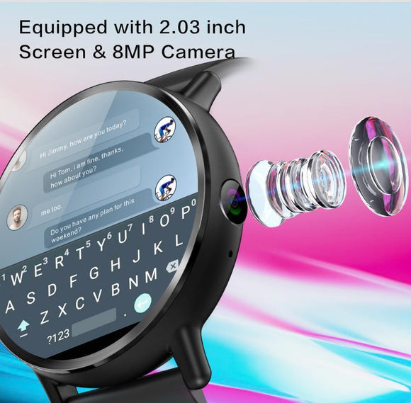 New Bluetooth Smart Watch 4G WIFI GPS Heart Rate For Android