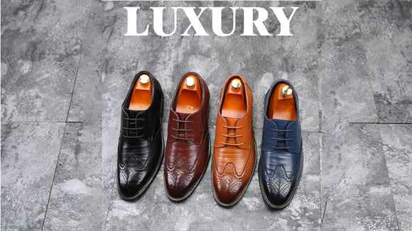 2019 New Business Leather Fashion Loafers Men's Shoes