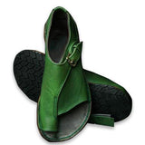 2019 Spring And Summer New Sandals Fashion Solid Color Toe Flat Sandals