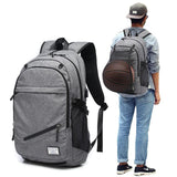 Sports Backpack W/Ball Net & USB Port