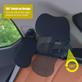 Breathable Car Headrest Neck Pillow Support for Travel 180 degree Rotatable - CozyBuy