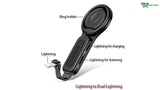 2-in-1 Fast Charging Lightning Adapter WITH Ring Phone Holder