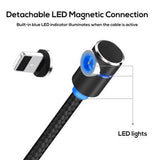 90 Degree Magnetic LED Cable（Include 3 converter heads）