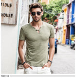 V-neck Men's Large Size T-shirt - Get Now 50% Off
