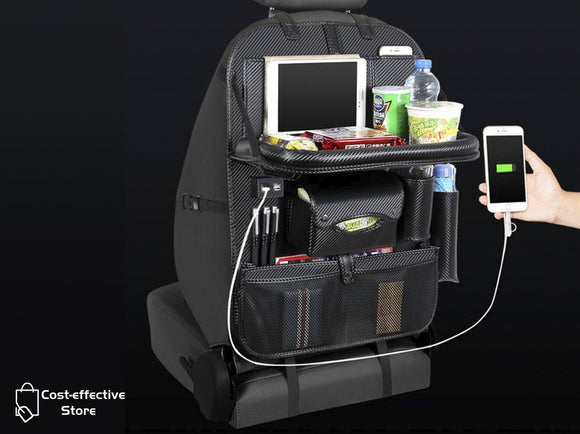 Car Organizer Back of Seat with 4USB Charging and Holder(Gift car charger) - CozyBuy