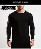 Colorblock Curved Hem Tee