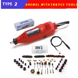 BDCAT 180W Electric Dremel Engraving Mini Drill polishing machine Variable Speed Rotary Tool with 186pcs Power Tools accessories