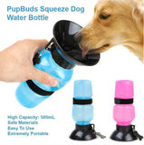 Portable Squeeze Dog Water Bottle