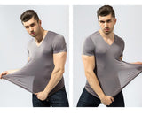 2019 New Men's  Ice Silk Quick Dry T-Shirt（L-4XL）