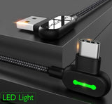 Unbreakable 90°  Gamers Braided Charging Cable