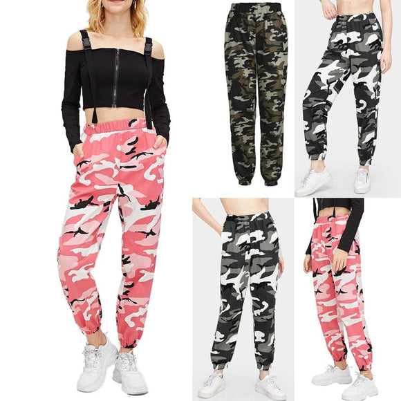 Street Style Women Camo Pants