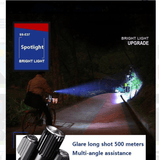 Military 3-head Magnetic LED Flashlight