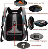 Anti Theft Backpack with USB Charger Port
