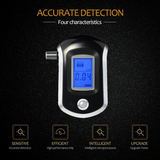 Police-grade Professional Alcohol Tester Breathalyzer with LCD Display And 5 Mouthpiece - CozyBuy