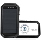 The 20000 mAh Wireless Waterproof Solar Power Bank For Android, IOS