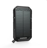 The 20000 mAh Wireless Waterproof Solar Power Bank For Android, IOS