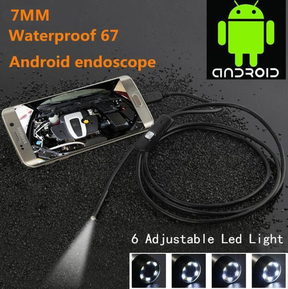 MINI Endoscope Camera PC Android 7mm Lens Waterproof Inspection Borescope Micro OTG USB Car Camera Endoscope