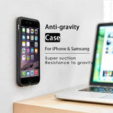 Anti Gravity Phone Bag Case For iPhone X 8 7 6S Plus Antigravity TPU Frame Magical Nano Suction Cover Adsorbed Car Case