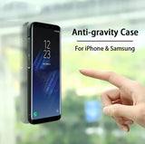 Anti Gravity Phone Bag Case For iPhone X 8 7 6S Plus Antigravity TPU Frame Magical Nano Suction Cover Adsorbed Car Case