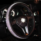 70%OFF!!-Crystal Steering Wheel Cover,15 Inch