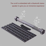 2 in 1 Rollable bluetooth keyboard and speaker