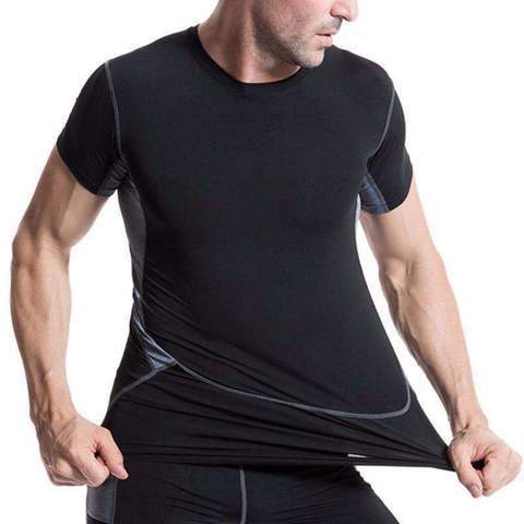 Men's Fitness Short-Sleeve Compression Shirt