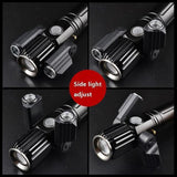 Military 3-head Magnetic LED Flashlight