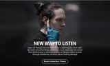 Wireless Bone Conduction Bluetooth Waterproof Running Sports Neckband Earphones
