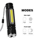Magnetic LED Tactical Flashlight - Powerful, Multifunctional & USB Chargeable