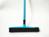 Broom with Squeegee made from Natural Rubber, Multi-Surface and Pet Hair Removal