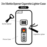 3 in 1 Bottle Opener Cigarette Lighter iPhone Case - Free shipping!